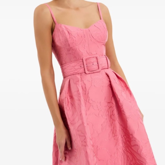 Rebecca Vallance Petra Brocade Midi Dress Size 2 (US) — Fall 2025 Collection - Picture 1 of 8